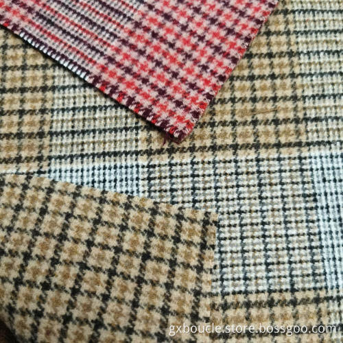 Woolen double face fashion tartan design fabric